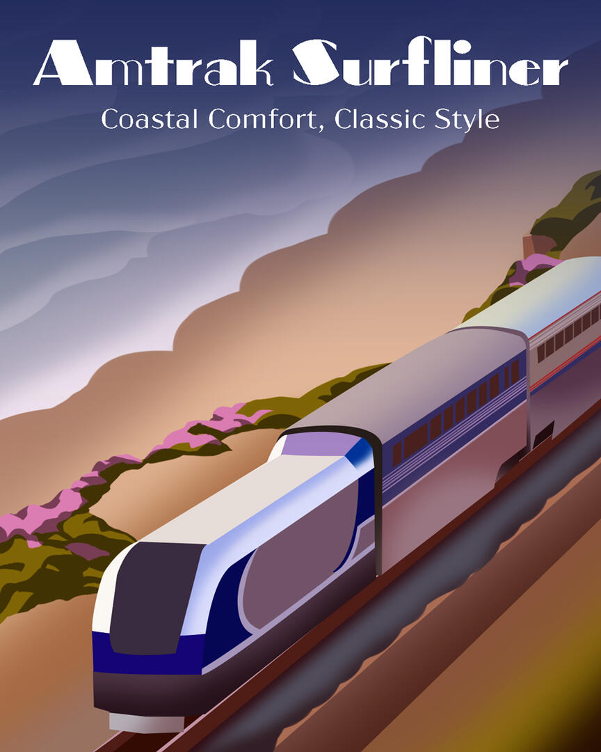 AmtrakSurflinerPoster